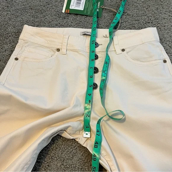 Toad & Co Earthworks kick flare crop pant size 10 NWT - Picture 9 of 11
